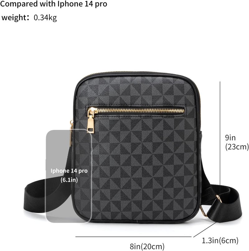 XIKIBEA Crossbody Bag for Mens, Men's commuter shoulder bag, Travel bag Work Business Small men's satchel - Image 3